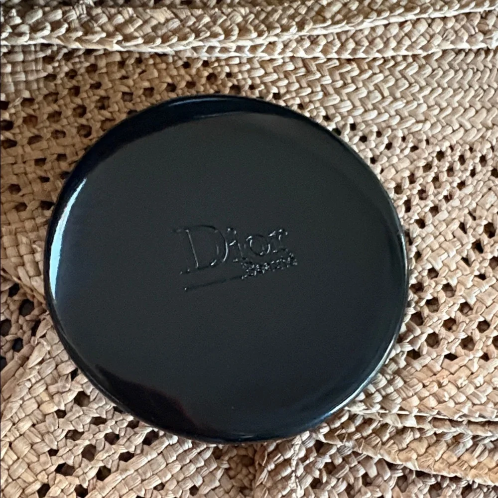 Dior Beauty Black Patent Leather Makeup Bag